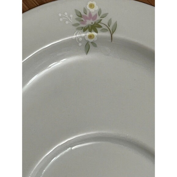 Johann Haviland Gravy Boat Forever Spring Unattached Underplate Vintage Platinum - Picture 4 of 9